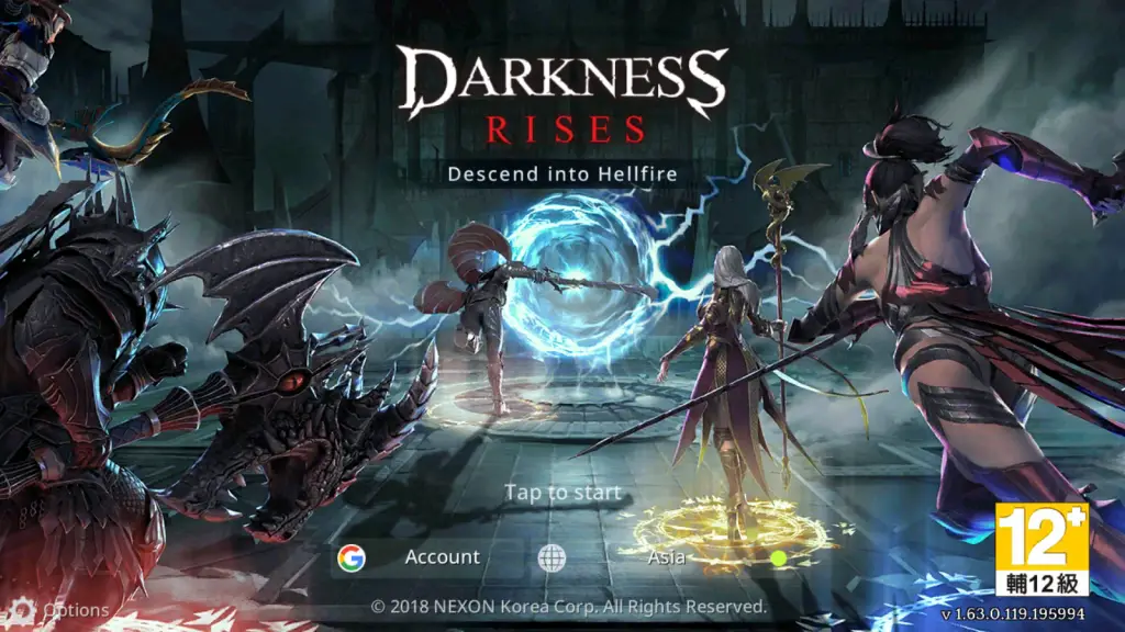 Darkness Rises login
